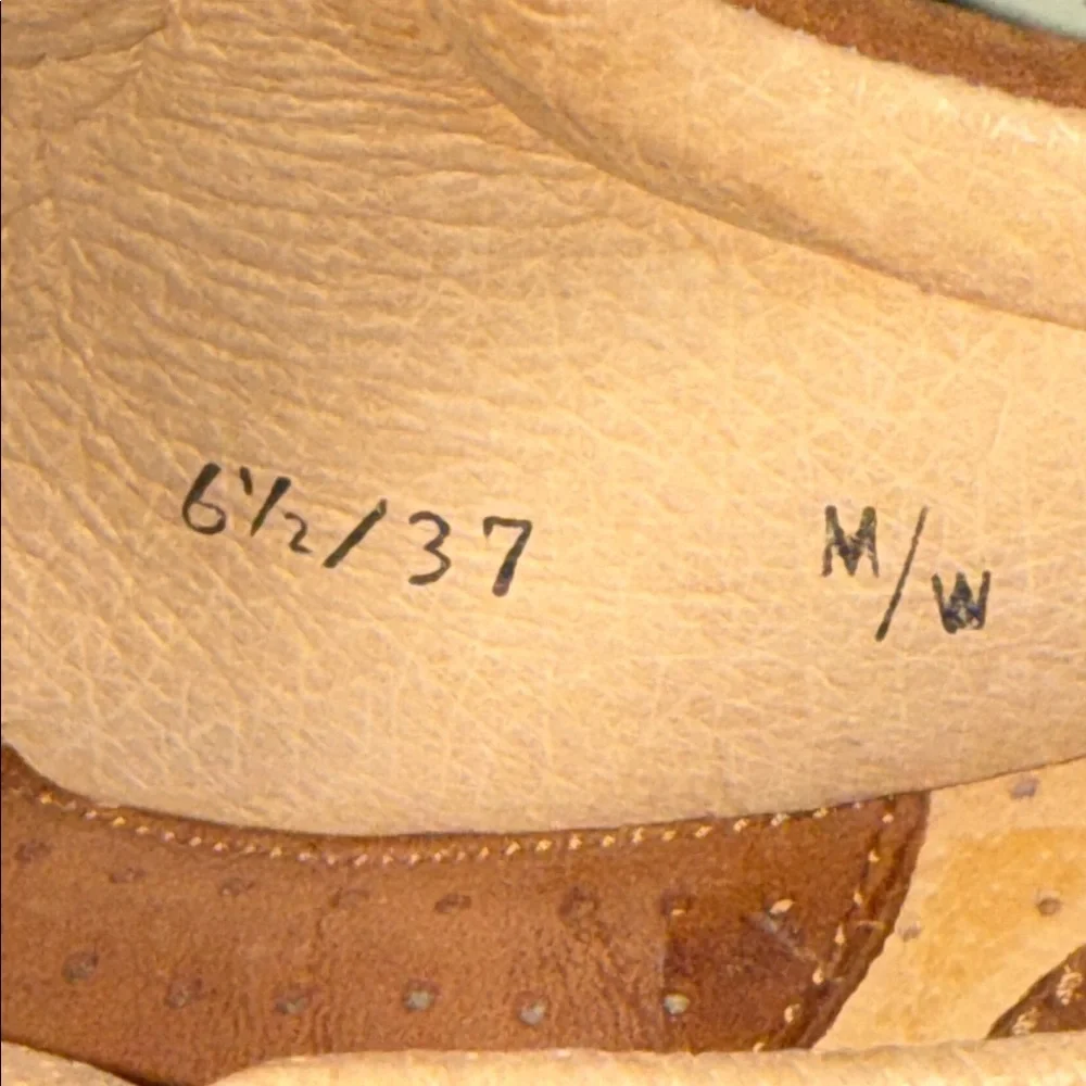 Born Brown Suede/ Brushed Leather Lace Up Oxford Loafers SZ EU 37/ US 6.5 - Picture 8 of 9